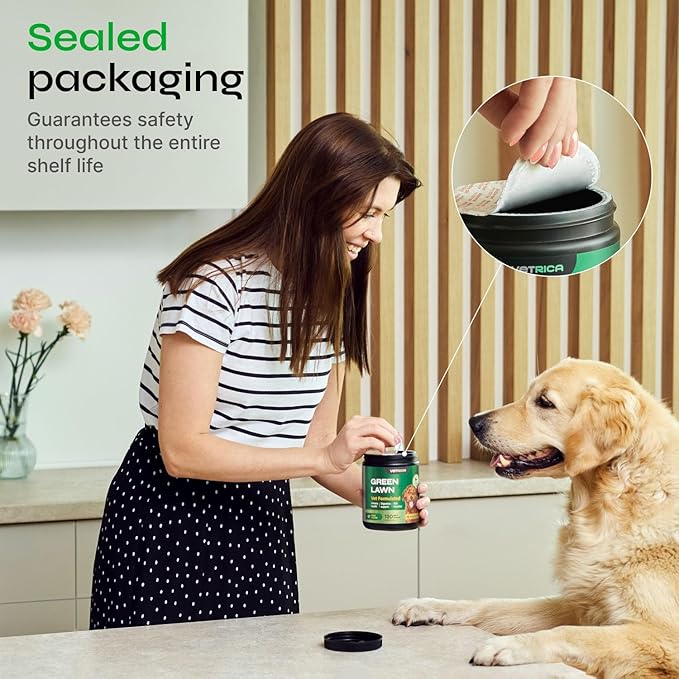 Dog Urine Neutralizer for Lawn - Grass Burn Spot Chews for Dogs - Dog Pee Lawn Spot Saver Caused by Dog Urine - Digestive Health Support Soft Chews - Grass Treatment Rocks - Grass Savers for Dog Urine