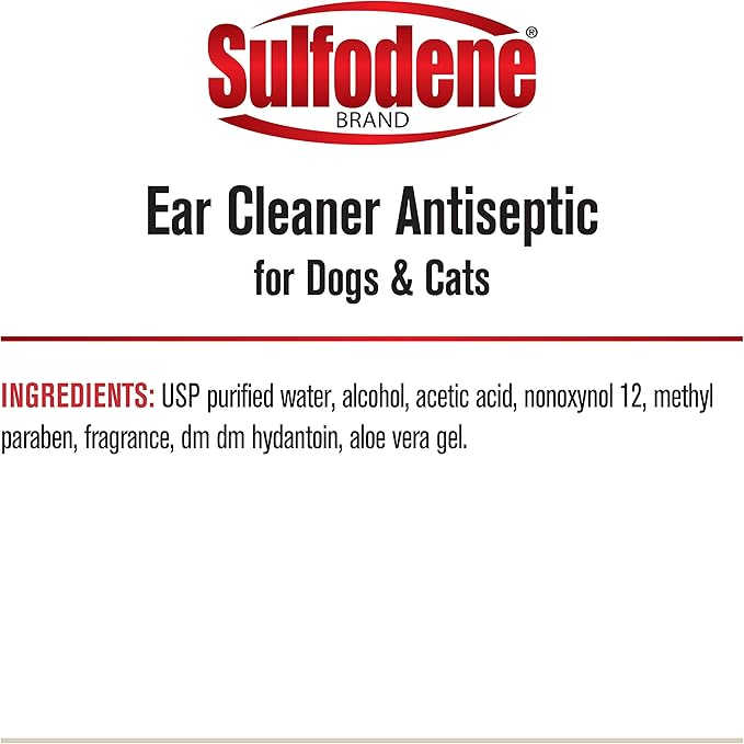 Sulfodene Ear Cleaner for Dogs & Cats 4oz