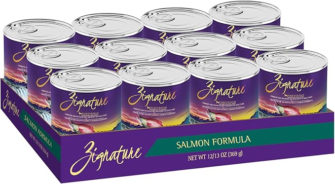 Zignature Salmon Limited Ingredient Formula Wet Dog Food 13oz, case of 12