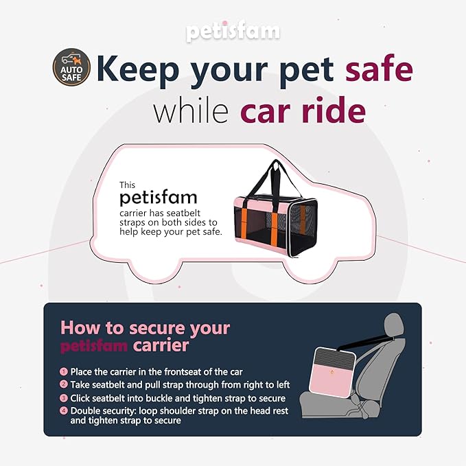 Top Load Pet Carrier for Large and Medium Cats, Small Dogs. Easy to get cat in, carry, storage, clean and escape Proof (Pink)