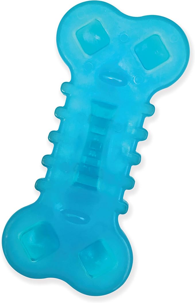 Nylabone Flexi Chew Chill & Chew Toy for Dogs with Treat Pockets Chicken Flavor, Medium/Wolf - Up to 35 lbs. (1 Count)