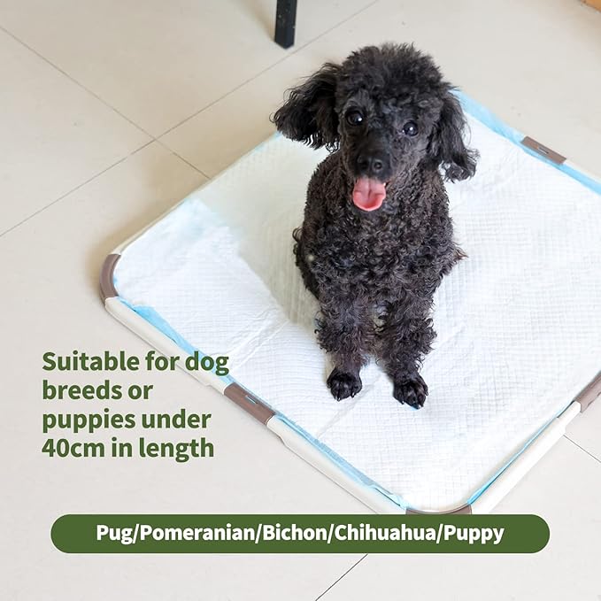 PAWISE Puppy Pads/Dog Pads Holder,Foldable Pee Pad Holder for Dogs,Portable Puppy Pad Holder,Indoor Dog Potty Tray for Dog Potty Training 20.8 x 20.8 inch