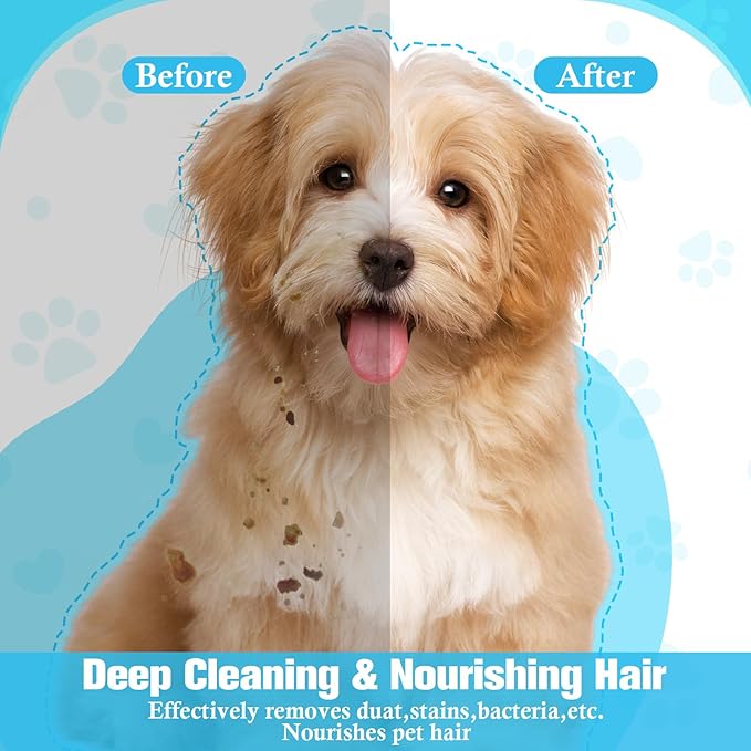 200 Pcs Pet Bathing Wipes for Dogs and Cats Cleaning Deodorizing Grooming Wipes Disposable Rinse Free Nourish Fur Glove Wipes for Puppy Dogs Kitten Daily Care and Traveling