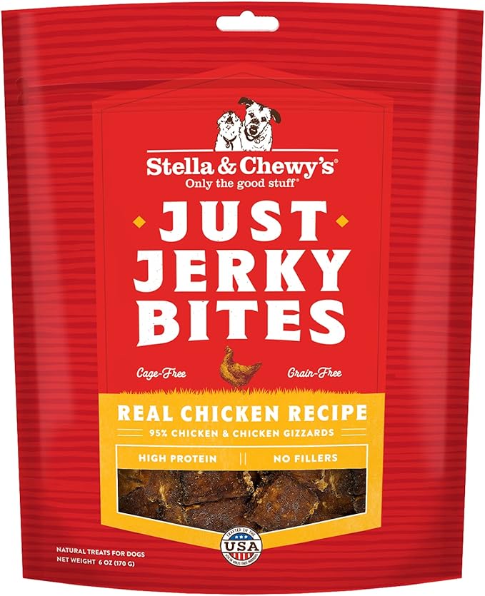 Stella & Chewy's Just Jerky Bites Real Chicken Recipe Dog Treats, 6 oz. Bag