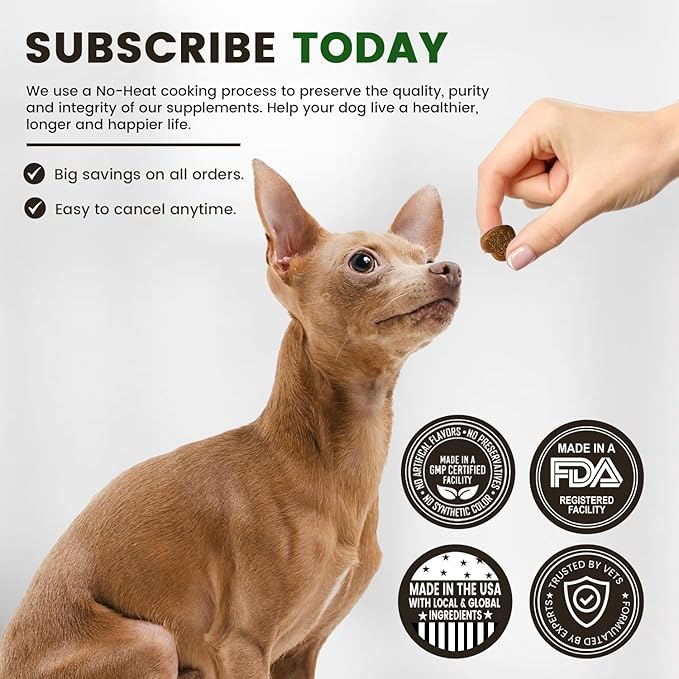 Calming Chews for Dogs | Hemp Anxiety Relief Treats | Melatonin for Dogs | Calm Relaxing Supplements for Separation Stress, Sleep, Nail Trimming, Storm, Barking, Canine Hyper Activity