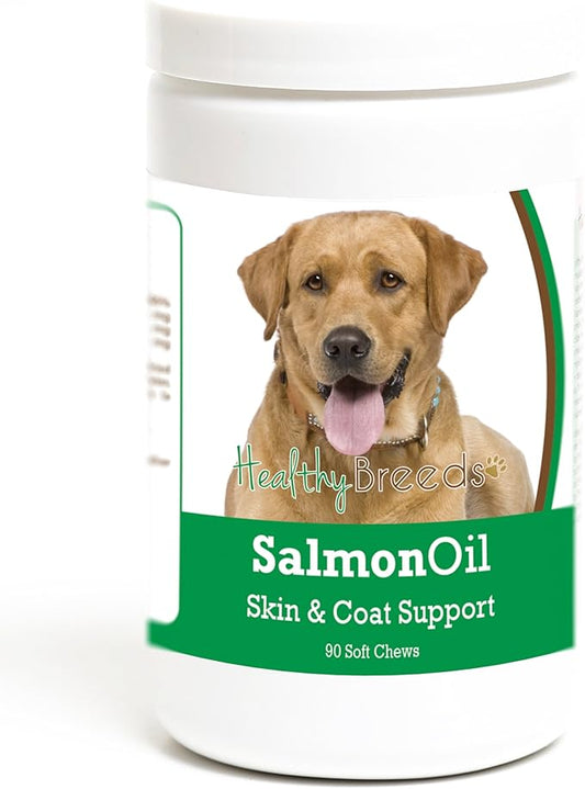Healthy Breeds Labrador Retriever Salmon Oil Soft Chews 90 Count
