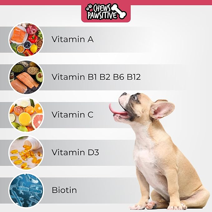 Dog Multivitamins Chewable- 15 in 1 Dog Vitamins Multivitamin for Heart Health - Omega 3 Oil for Skin & Coat, Chondroitin and Glucosamine for Dogs Joint & Mobility, Probiotics - 120ct
