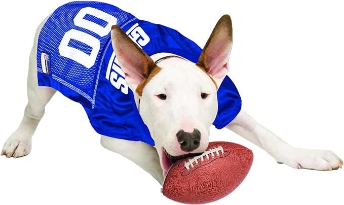 NFL New York Giants Dog Jersey, Size: XX-Large. Best Football Jersey Costume for Dogs & Cats. Licensed Jersey Shirt