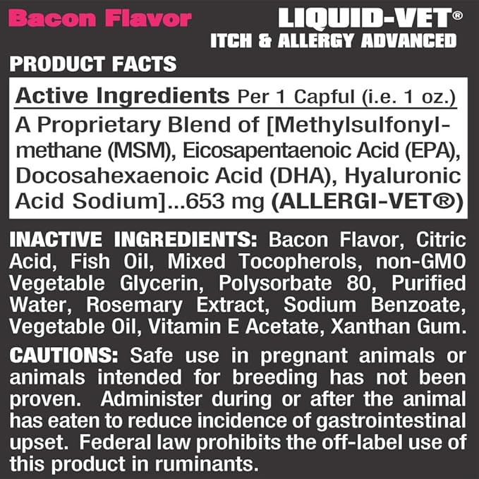 K9 Itch & Allergy Advanced Formula, Bacon Flavor, 32 oz