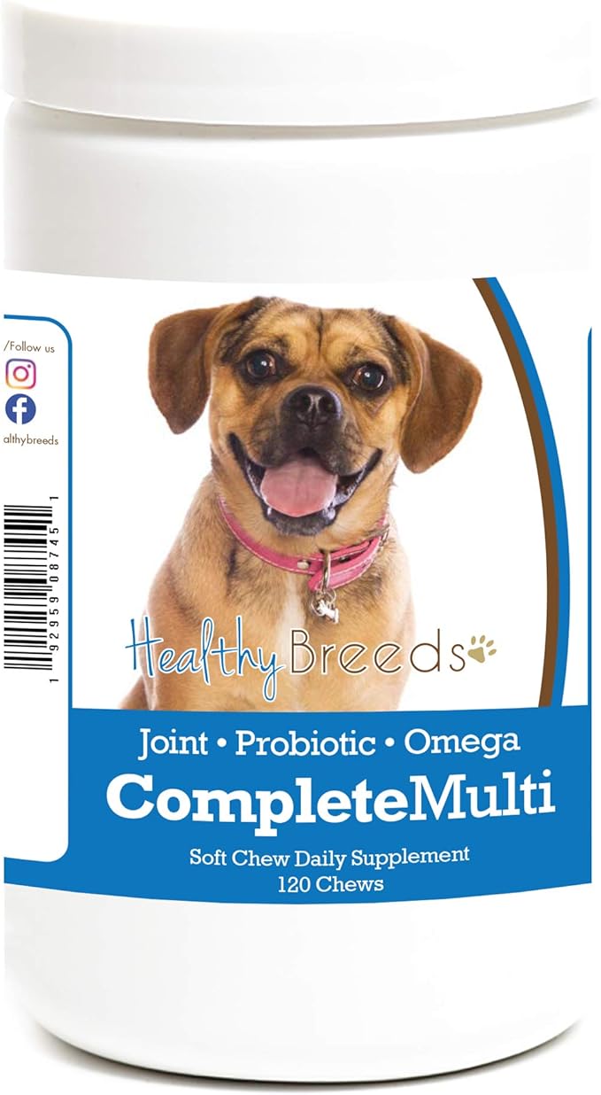 Healthy Breeds Puggle All in One Multivitamin Soft Chew 120 Count