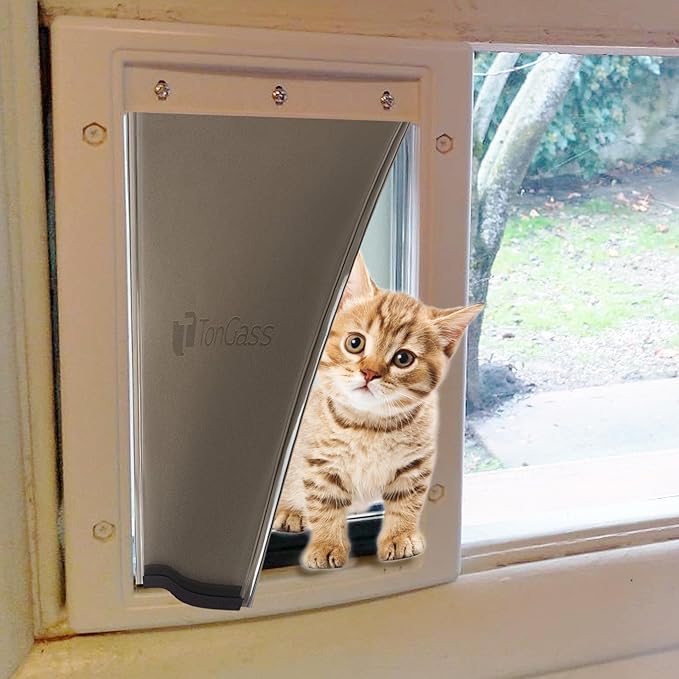 TonGass Dog Door Flap Replacement Medium Compatible with PetSafe Freedom Dog and Cat Doors PAC11-11038 - Measures 8" x 12 5/8" with Magnetic Closure