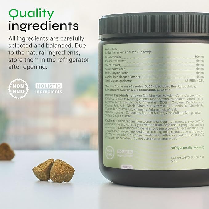 Dog Urine Neutralizer for Lawn - Grass Burn Spot Chews for Dogs - Dog Pee Lawn Spot Saver Caused by Dog Urine - Digestive Health Support Soft Chews - Grass Treatment Rocks - Grass Savers for Dog Urine