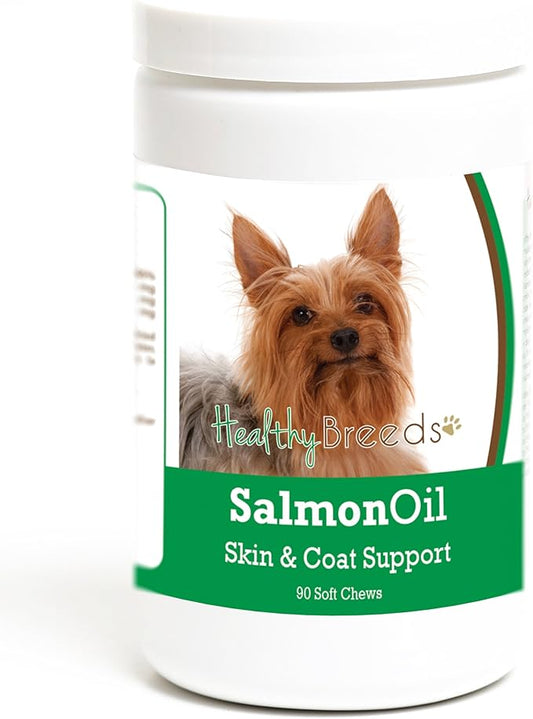 Healthy Breeds Silky Terrier Salmon Oil Soft Chews 90 Count
