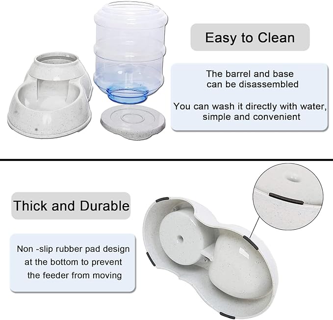 Automatic Dog Feeders for Large Dogs,3 Gallon Gravity Dog Feeder Large Breed,Automatic Cat Feeder Food Dispenser,Large Dog Food Dispenser Pet Feeder Station,Gravity Feeder for Dogs Cats