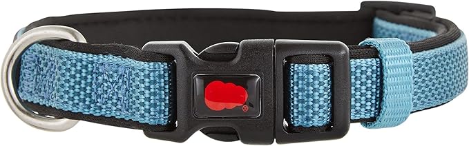 KONG Comfort Neoprene Padded Dog Collar offered by Barker Brands Inc. (Medium, Blue)