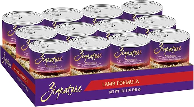 Zignature Lamb Limited Ingredient Formula Wet Dog Food 13oz, case of 12