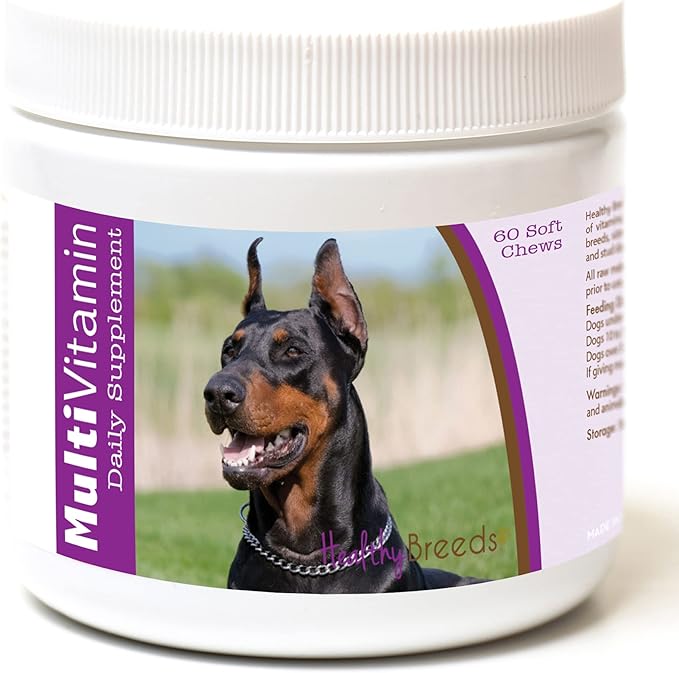 Healthy Breeds Doberman Pinscher Multi-Vitamin Soft Chews 60 Count