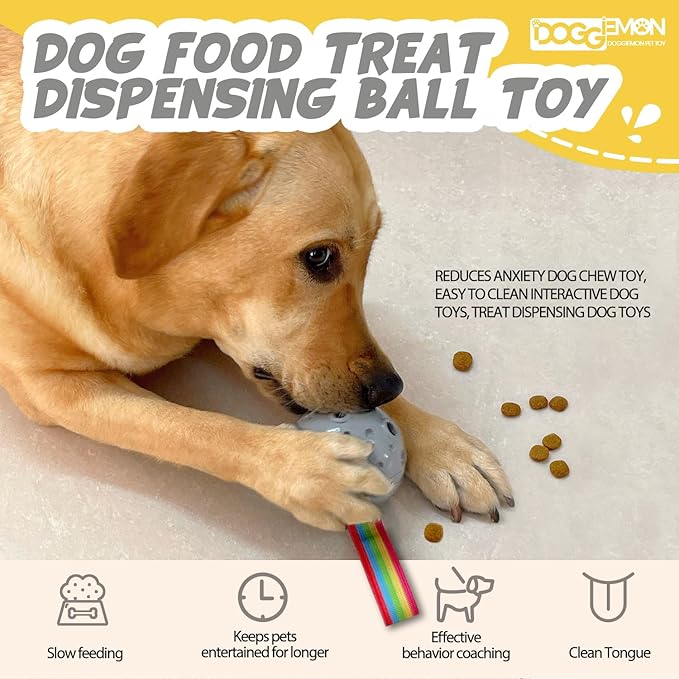 Dog toys,Dog Puzzle Toys to Keep Them Busy,Dog Ball Toys for 20-80Lbs,Treat Dispensing Dog Toys,Dog Treat Dispenser,Freezable Fillable Dog Food Toys,Large Interactive Rubber Dog Chew Toys