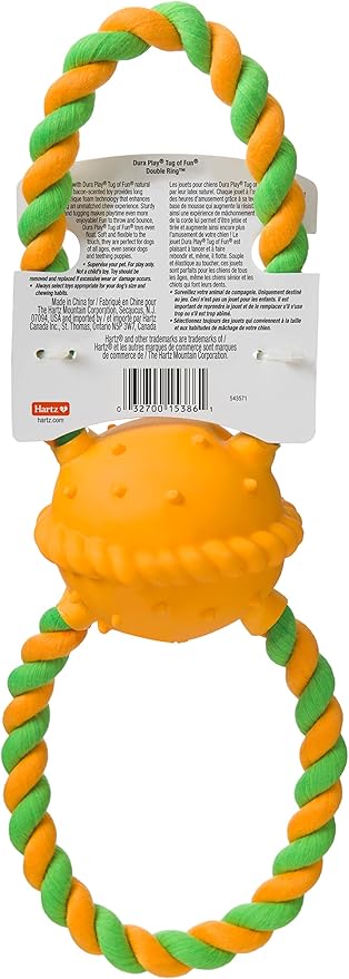 Hartz DuraPlay Bacon Scented Dog Toys, Medium/Large for All Breed Sizes