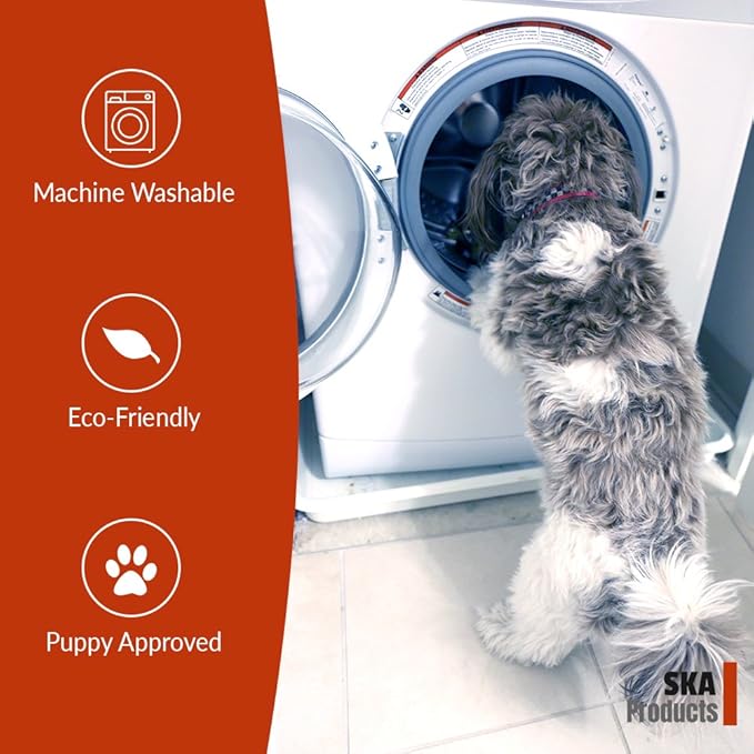 Cute Washable Puppy Pee Pads | 4 Pack Sun, Palm Tree Designs | Large Super Absorbent Wee Wee Potty Mats | Dog Housebreaking, Pet Crate Training | Multi-Purpose Reusable Eco-Friendly | Whelping