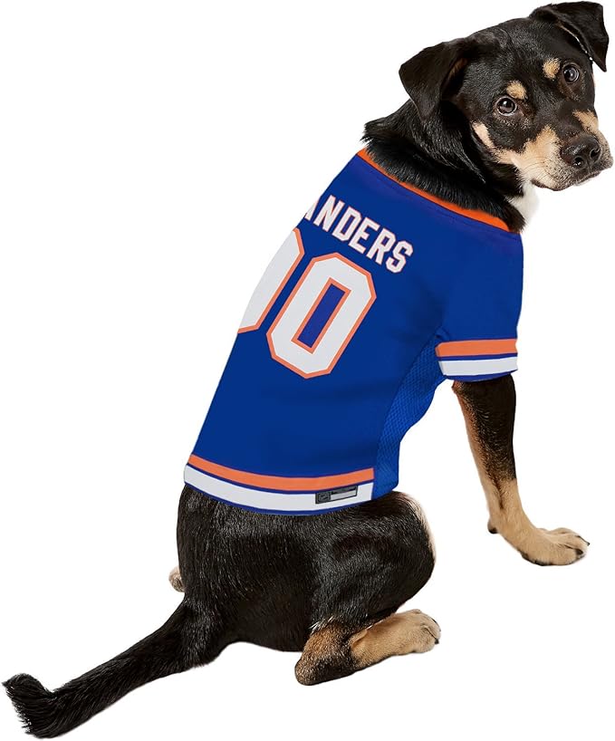 Pets First NHL New York Islanders Jersey for Dogs & Cats, X-Small. - Let Your Pet be a Real NHL Fan!