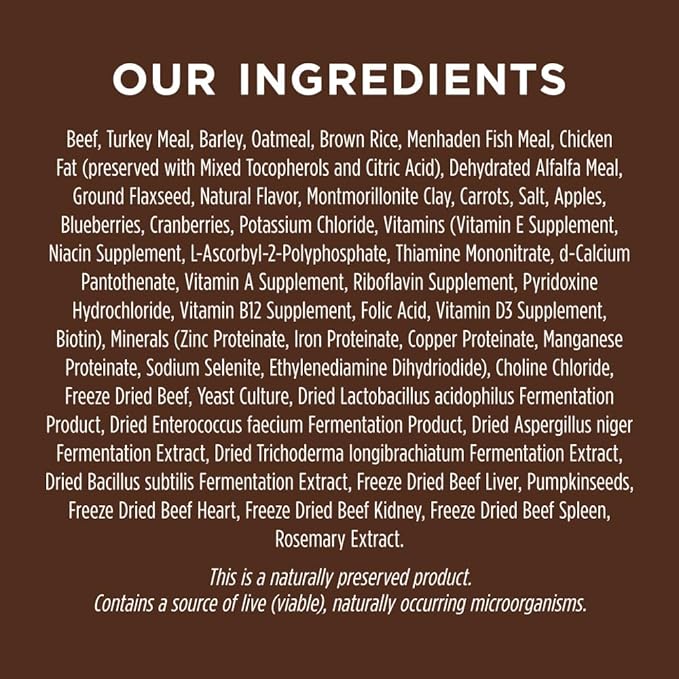 Instinct Be Natural Real Beef & Barley Recipe Natural Dry Dog Food, 25 lb. Bag