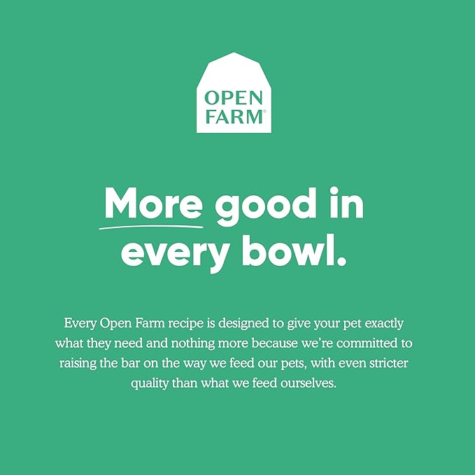Open Farm Ancient Grains Dry Dog Food, Humanely Raised Meat Recipe with Wholesome Grains and No Artificial Flavors or Preservatives (Homestead Turkey Ancient Grain, 4 Pound (Pack of 1))