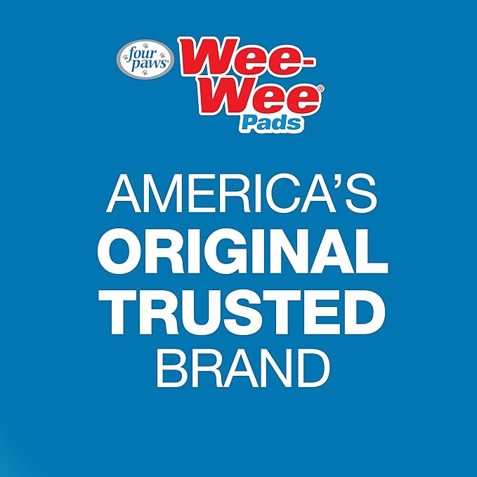 Four Paws Wee-Wee Odor Control with Febreze Freshness Pee Pads for Extra Large Dogs, Leak-Proof Floor Protection Dog & Puppy Quilted Potty Training Pads, Spring Fresh Scent, 28" x 30" (75 Count)
