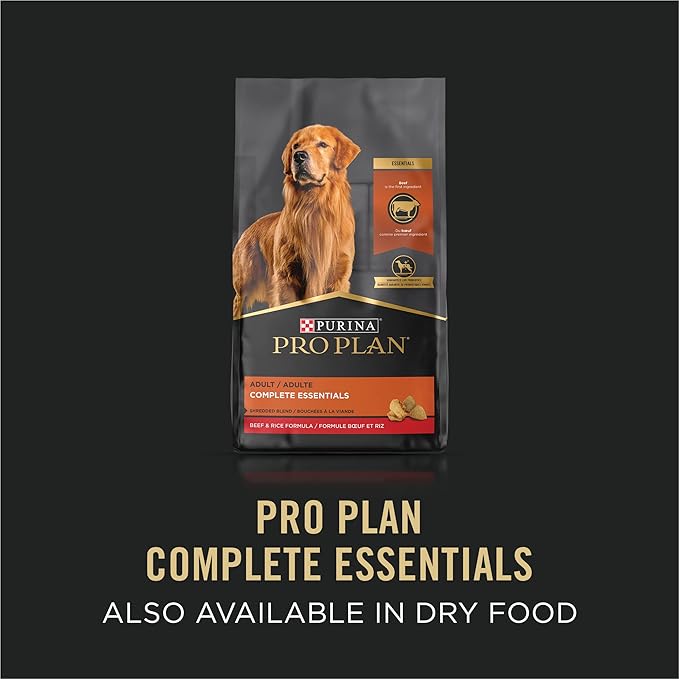Purina Pro Plan High Protein, Grain Free Wet Dog Food, Beef and Salmon Entree - (Pack of 12) 13 oz. Cans