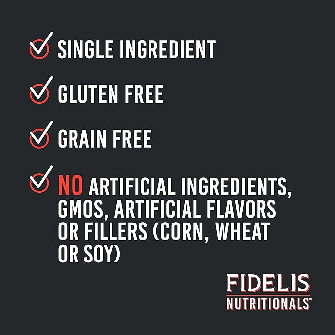 FIDELIS Freeze Dried Dog Treats for Large & Small Dogs - Made with USA Raw Beef Liver, Single Ingredient, Grain-Free, Gluten-Free (4 oz)