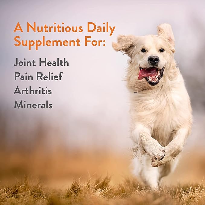 Green Gruff Hip & Joint Supplement for Dogs- Organic Arthritis Supplement w/Glucosamine, MSM, Turmeric - Made in USA - Joint Mobility, Reduced Inflammation, Arthritis Pain Relief - (6 pack, 144 chews)