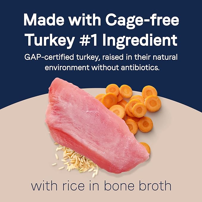 CANIDAE Pure Bone Broth Topper with Real Turkey & Rice Wet Dog Food, 5.5 oz. (Case of 12)
