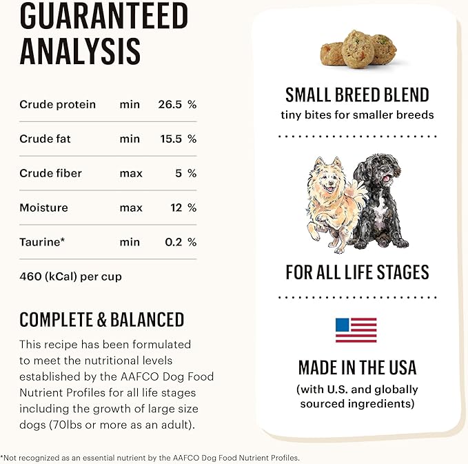 The Honest Kitchen Whole Food Clusters Small Breed Grain Free Chicken Dry Dog Food, 1 lb Trial Pouch
