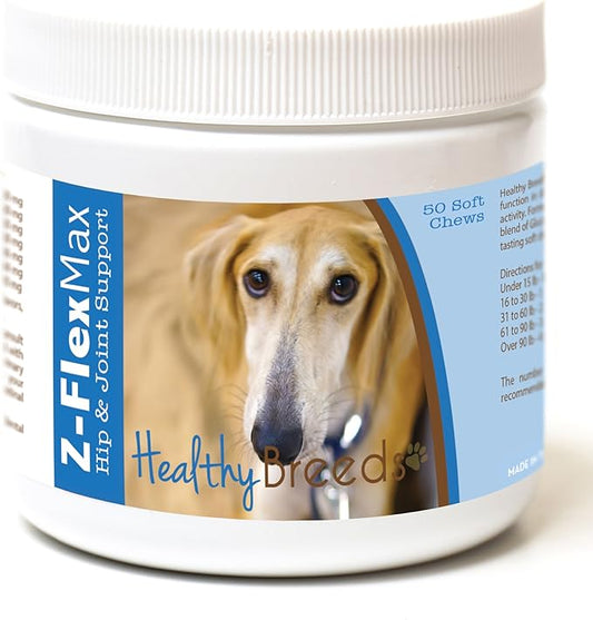 Healthy Breeds Sloughi Z-Flex Max Hip and Joint Soft Chews 50 Count