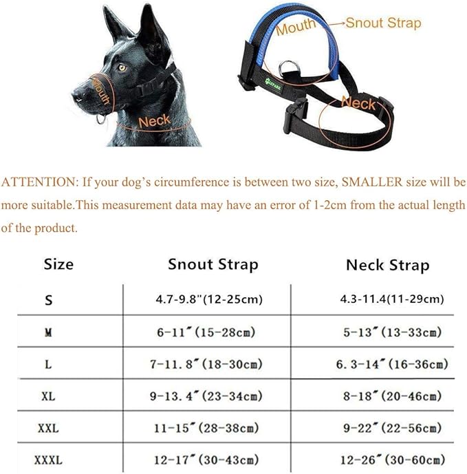 Nylon Dog Muzzle for Small,Medium,Large Dogs Prevent from Biting,Barking and Chewing,Adjustable Loop(L/Red)