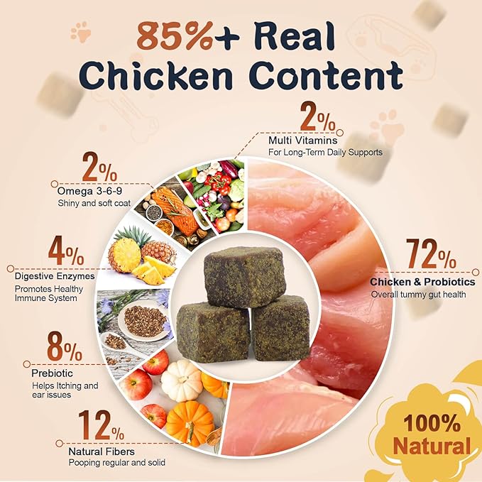 Probiotics for Dogs Dog Probiotics for Digestive Enzymes Health with pumpkin, Fish Oil, Enzymes, Supports Gut & Immune & Itchy - 105 Soft Chews
