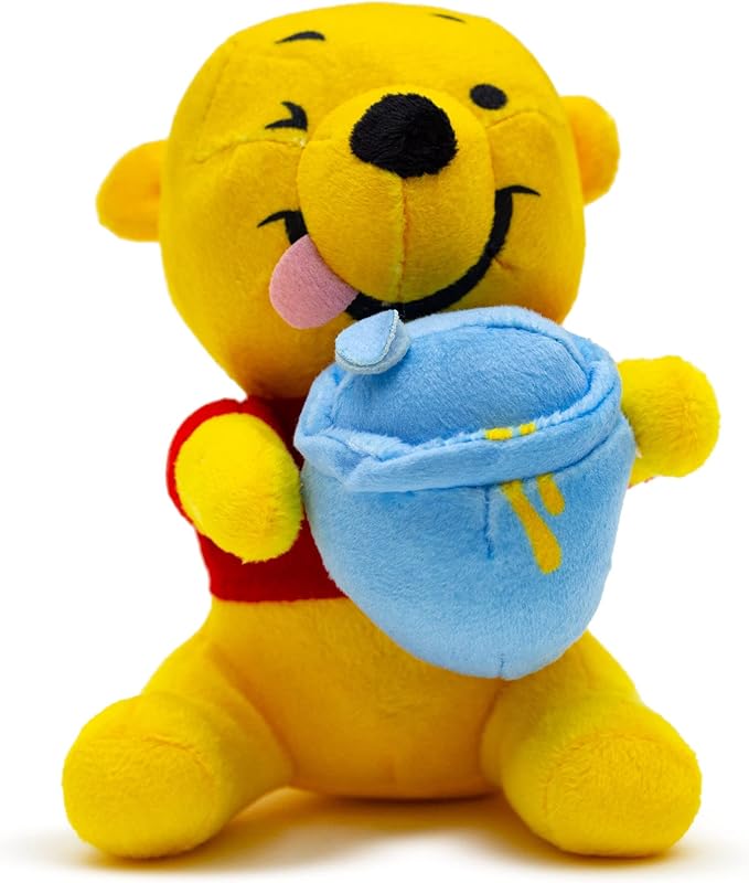 Buckle-Down Disney Dog Toy, Winnie The Pooh Winking Hunny Pot Sitting Pose Pet Toy, Plush