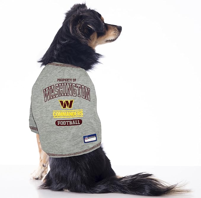 Pets First PET Shirt for Dogs & Cats - NFL Washington Commanders Dog T-Shirt, X-Small. - Cutest Pet Tee Shirt for The Real Sporty Pup! (WAC-4014-XS)