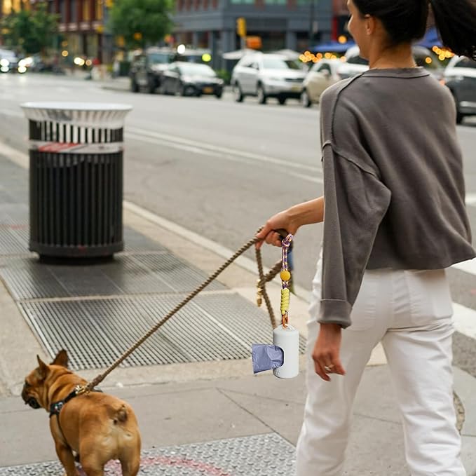 A&H ZIER Poop Bags Holder with Portable Colorful Lanyard, Soft-touch Dog Poop Bags Dispenser Dog Waste Bags, Compatible with any Dog Walking Accessories
