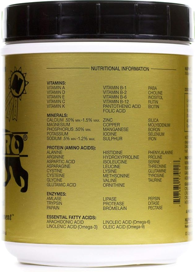 Vet Nu pro All Natural Supplement Gold for Dogs, 30 Scoops