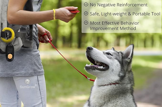 2-Pack Dog Clicker for Training with Wrist Bands, 2 Inches Multicolor, Pet Cat Dog Training Clickers & Behavior Support, Convenient and Effective Clicker Training Tools for Puppy or Cat