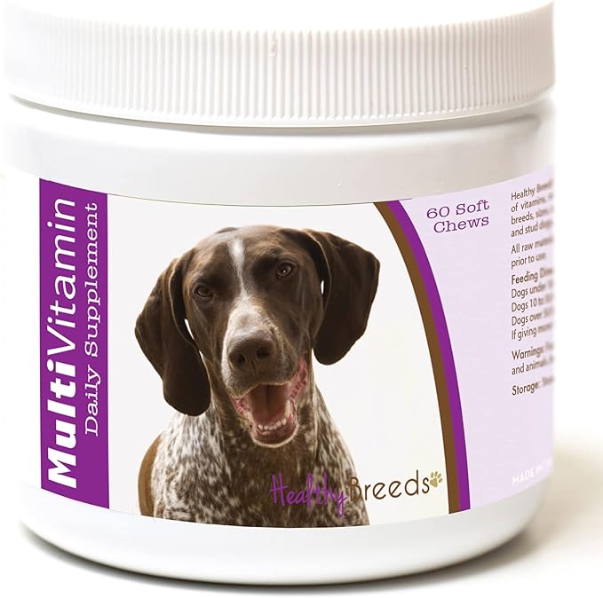 Healthy Breeds German Shorthaired Pointer Multi-Vitamin Soft Chews 60 Count