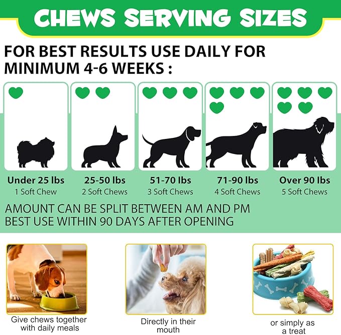 120 Chews Probiotics for Dogs