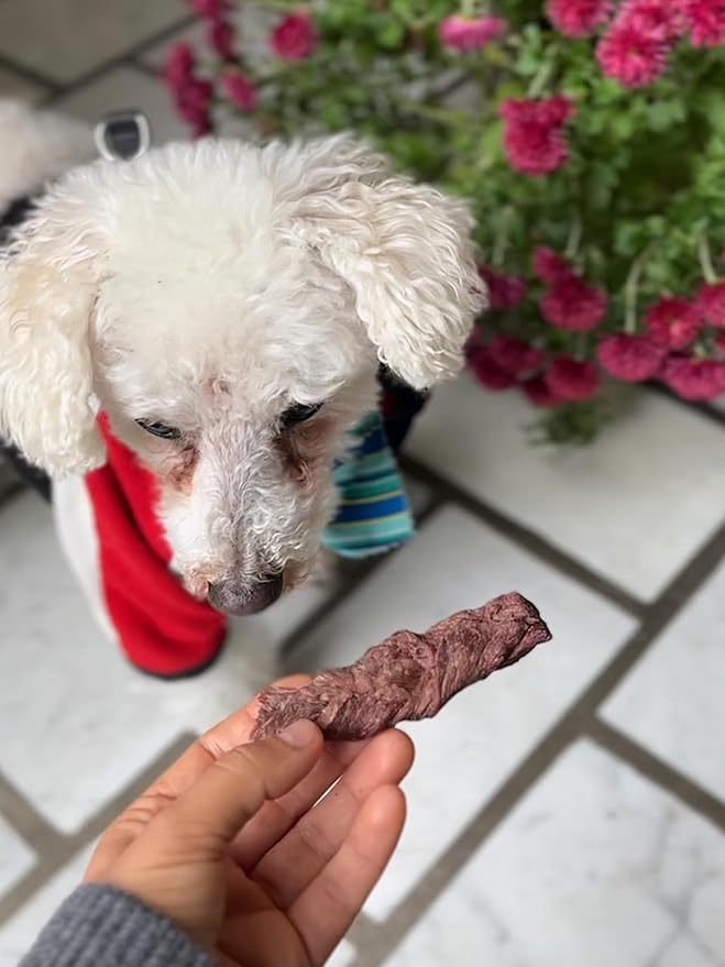 Moo Moo Beef Jerky, Beef Jerky for Dogs, 100% USDA-Grade Beef, Freeze Dried, Healthy, All Natural, USA-Made, Single Ingredient Dog Treat