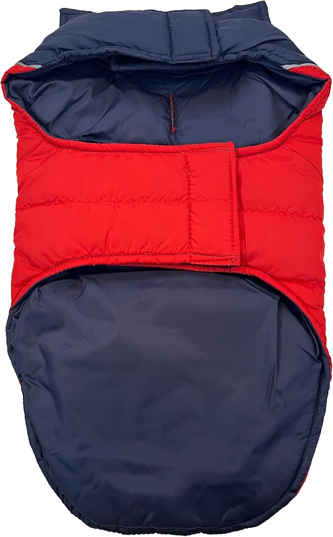 MLB Boston Red Sox Puffer Vest for Dogs & Cats, Size Medium. Warm, Cozy, and Waterproof Dog Coat, for Small and Large Dogs/Cats. Best MLB Licensed PET Warming Sports Jacket