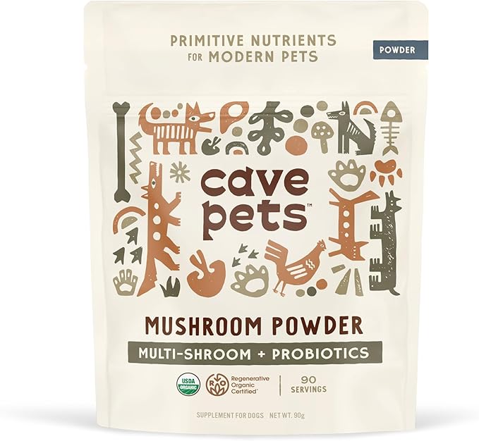 Super Blend Powder, Dog Probiotic Supplement for Immunity and Digestive Health Support, Multi-Shroom & Probiotics