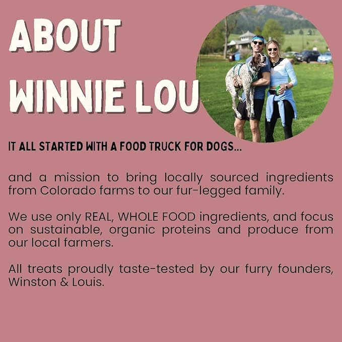 Winnie Lou Jerky Organic Jerky Dog Treats Made in The USA – Human Grade Dog Treats – Dog Jerky Treats – All Natural Dog Treats – Healthy Dog Treats (Bison Liver Bites) - 2 Pack