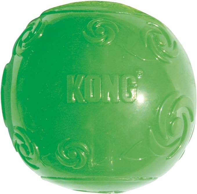 KONG Squeezz Ball Dog Toy, Medium, 2 Pack, Colors Vary