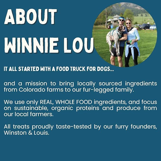 Winnie Lou Jerky Organic Jerky Dog Treats Made in The USA Human Grade Dog Treats Dog Jerky Treats All Natural Dog Treats Healthy Dog Treats (Elk Jerky 2 Pack)