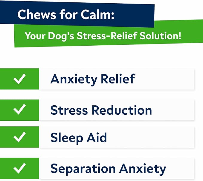 STRELLALAB Advanced Calming Hemp Chews for Dogs - Stress & Anxiety Relief - Behavior Aid - Natural Stress Relief During Firework, Storm, Barking - 120 Treats - Bacon